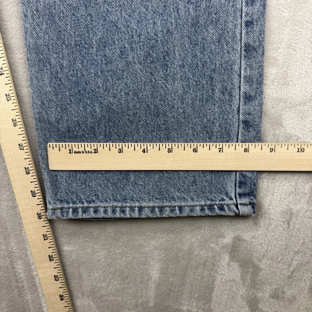 Vintage Tommy Hilfiger Jeans Men 33x30 Blue Flag Patch‎ Embroiderd Logo Y2K